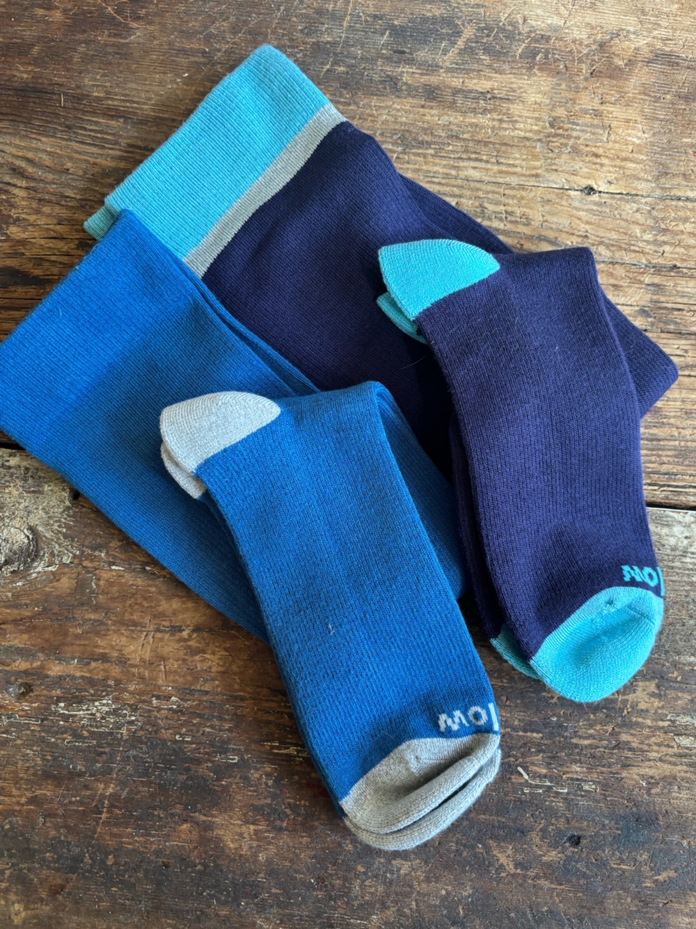Wellow Bamboo Compression Socks - 2 Pack X large Shades Of Blue